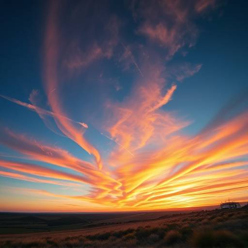 Ein atemberaubendes Landschaftsfoto mit dynamischem Himmel und satten Farben, das die Möglichkeiten der Landschaftsbearbeitung verdeutlicht